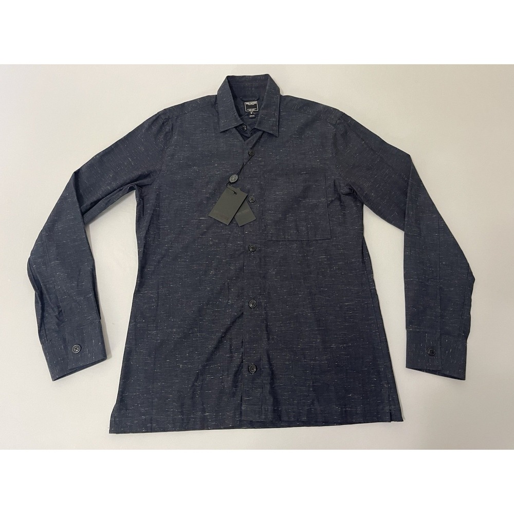 NWT Todd Snyder Shirt Men's S Small Heathered Navy Cotton Preppy Casual Gorpcore
